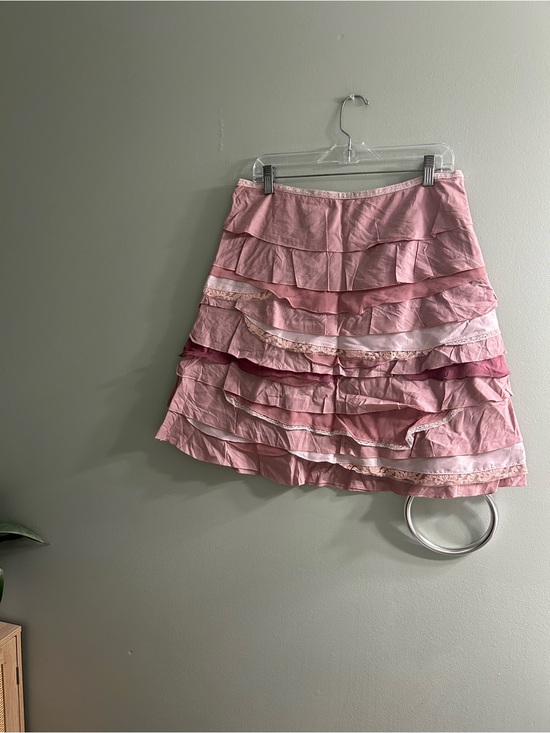 Anthropologie Dresses & Skirts - Anthropologie odille mixed media skirt Y2K silk cotton